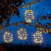 4-Piece Solar Spiral Lanterns