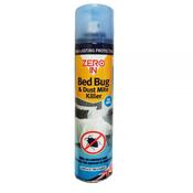 Zero In Bed Bug &amp; Dust Mite Killer Aerosol Spray - 300ml