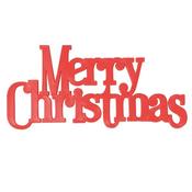 Large Red Merry Christmas Cake Topper