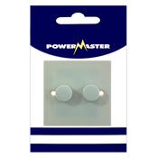 Powermaster Electrical 2 Gang 2 Way 250W Dimmer Light Switch image