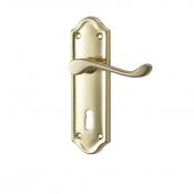 Sherborne Brass Plated Sashlock Lever on Plate image
