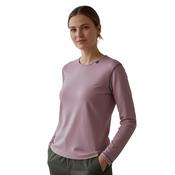 Powder Pink Long Sleeved Merino Wool Womens Top image