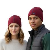 Unisex Chilli Red Merino Wool Beanie image