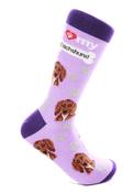 I love my dachshund socks image