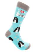 I love my King Charles Cavalier socks image