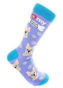 I love my French bulldog socks image