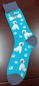 I love my Bichon Frise socks image
