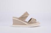 PATRIZIA BONFANTI SANDALS - JULIA PLISSE CREAM