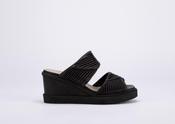 PATRIZIA BONFANTI SANDALS - JULIA PLISSE BLACK
