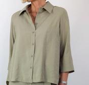 HUMILITY UCHIZORA BLOUSE ARMY - (SAGE GREEN) image