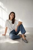 JANE LUSHKA ZOE BASIC T-SHIRT -   WHITE image