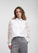 JANE LUSHKA STERY EMBROIDERY POPLIN BLOUSE - WHITE image
