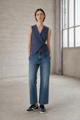 JANE LUSHKA NYRA VISCOSE BLEND WAISTCOAT -  BLUE DENIM image