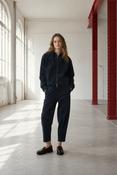 JANE LUSHKA BERTINI JEANS BAREL PANTS -  BLUE CORDUROY PANTS image
