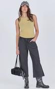 RECTANGULAR FAUX SUEDE BAG - BLACK image