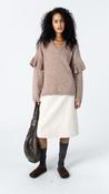 COSTER KNIT WITH RUFFLE ON SLEEVES - ROSE MIX image
