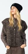 COSTER BOXY KNIT VEST - BROWN MIX image