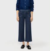 CULOTTE POCKET JEANS - DARK DENIM image