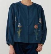 ORFEO PARIS JANET  TOP - TURQUOISE BLUE image