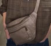 DEPECHE LEATHER BUMBAG - DARK TAUPE image