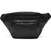 DEPECHE LEATHER BUMBAG - BLACK/BLACK image
