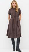 NU DENMARK ESELD DRESS - BROWN image