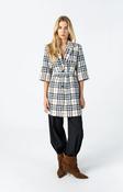 COSTER CHECKED JACKET - BLUE / BROWN image