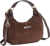 DEPECHE SUEDE CROSSBODY BAG - BROWN