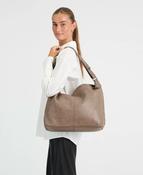 DEPECHE SHOPPER SHOULDER BAG - DARK TAUPE