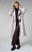 DECK WOOL MIX COAT - LIGHT GREY SAND TONES