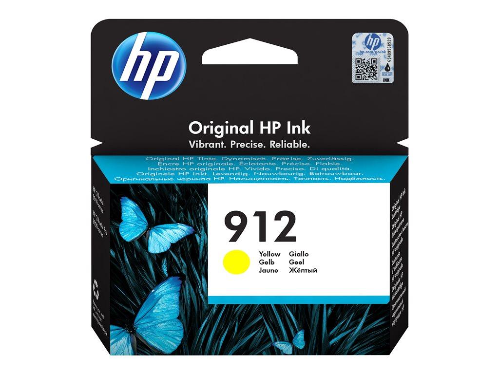 HP 912 Yellow Ink Cartridge - Vibrant Colors, Original Quality