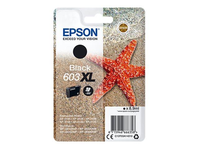 Epson 603XL High Yield Black Ink Cartridge Starfish Design 8.9ml 500 Pages
