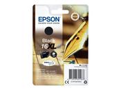 EPSON C13 T16314010/12 (PC) BLACK NO 16XL INK image