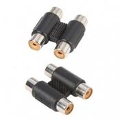 AH Twin RCA Female Back to Back Adapter ( Single )