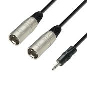 AH TWIN XLR MALE TO 3.5MM STEREO JACK PLUG image