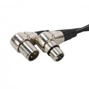 AH 3 Pin XLR Male to 3 Pin XLR Female Right Angle image