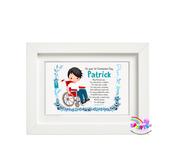 Boy in Wheelchair Communion Frame