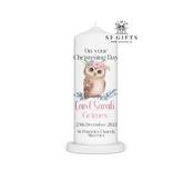 Christening Candle Ireland - Farmland Collection - Owl
