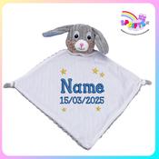 Personalised Sensory Bunny Blankie – Starry Night