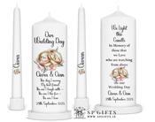 Beautiful Wedding Rings and Flowers - Wedding Candles Ireland image