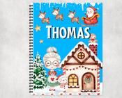 Watercolor Christmas a4 Note / Activity book image