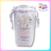 Christening Candle Bag - Girls Cross