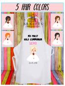 Personalised Communion Girls Apron -Plait
