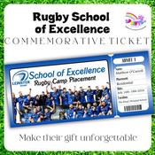 Personalised Leinster Rugby School of Excellence Keepsake Ticket