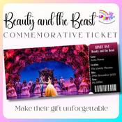 Personalised Beauty and the Beast Keepsake Ticket – Gaiety Panto 2025