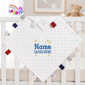 Personalised White Baby Taggie image