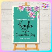 Super Special Sunday Set - Turquoise Floral Communion/Confirmation