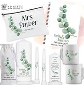 Delightful Eucalyptus Wedding Unity Candle set &amp; Matching Bundle