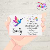 SNA Thank you Metal Wallet Card - Rainbows