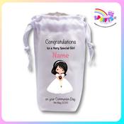 Personalised Communion Candle Bag – Girl with Short Hair Design